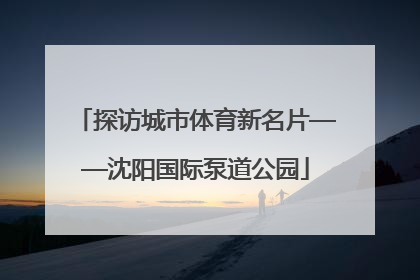 探访城市体育新名片——沈阳国际泵道公园