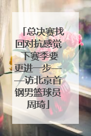 总决赛找回对抗感觉 下赛季要更进一步——访北京首钢男篮球员周琦
