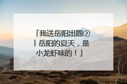 我送岳阳出圈⑦丨岳阳的夏天，是小龙虾味的！