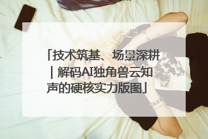 技术筑基、场景深耕｜解码AI独角兽云知声的硬核实力版图