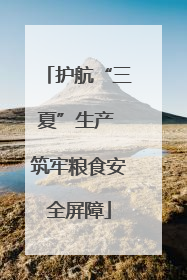护航“三夏”生产 筑牢粮食安全屏障