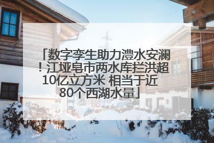 数字孪生助力澧水安澜！江垭皂市两水库拦洪超10亿立方米 相当于近80个西湖水量