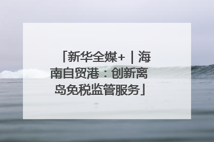 新华全媒+｜海南自贸港：创新离岛免税监管服务