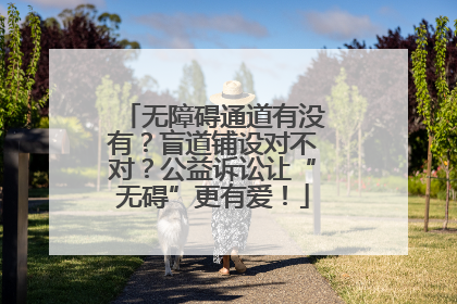 无障碍通道有没有？盲道铺设对不对？公益诉讼让“无碍”更有爱！