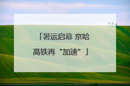 暑运启幕 京哈高铁再“加速”