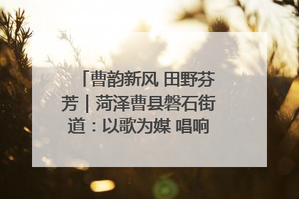 曹韵新风 田野芬芳｜菏泽曹县磐石街道：以歌为媒 唱响乡土“新歌声”