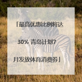 最高优惠比例将达30% 青岛计划7月发放体育消费券