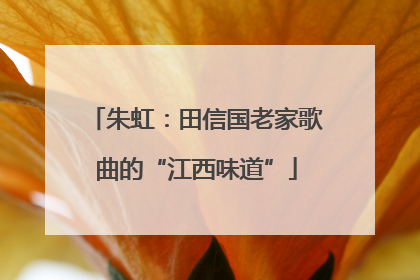 朱虹：田信国老家歌曲的“江西味道”