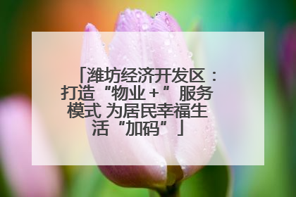 潍坊经济开发区：打造“物业＋”服务模式 为居民幸福生活“加码”