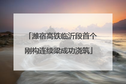潍宿高铁临沂段首个刚构连续梁成功浇筑