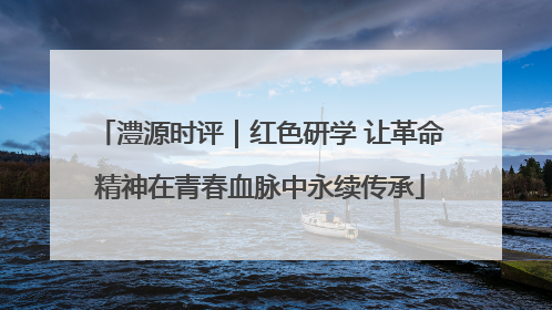 澧源时评｜红色研学 让革命精神在青春血脉中永续传承