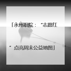 永州职院：“志愿红”点亮周末公益地图