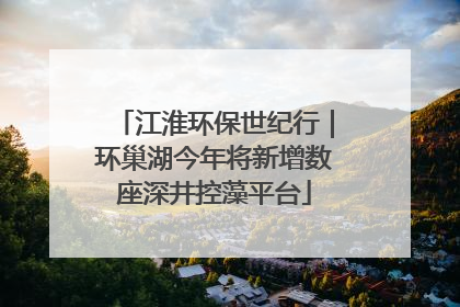 江淮环保世纪行｜环巢湖今年将新增数座深井控藻平台