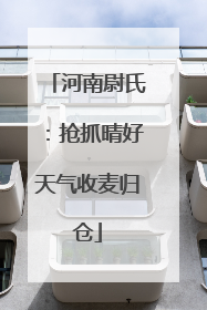 河南尉氏：抢抓晴好天气收麦归仓