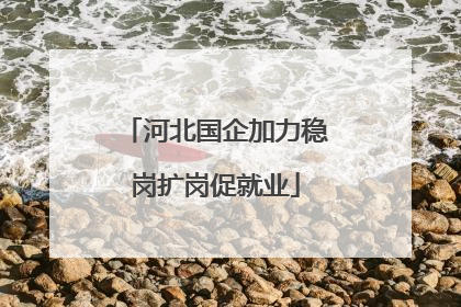 河北国企加力稳岗扩岗促就业