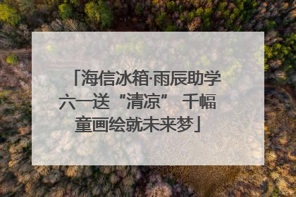 海信冰箱·雨辰助学六一送“清凉” 千幅童画绘就未来梦