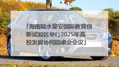 海南陵水黎安国际教育创新试验区举行2025年高校发展协同圆桌会会议