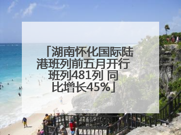 湖南怀化国际陆港班列前五月开行班列481列 同比增长45%