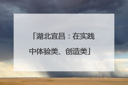 湖北宜昌：在实践中体验美、创造美