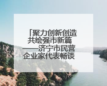 聚力创新创造 共绘强市新篇——济宁市民营企业家代表畅谈高质量发展