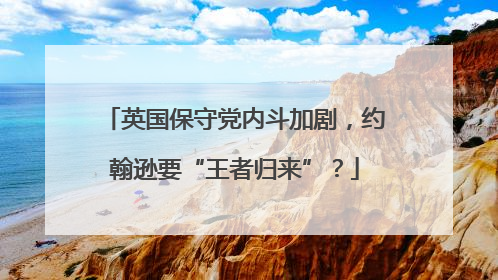 英国保守党内斗加剧，约翰逊要“王者归来”？