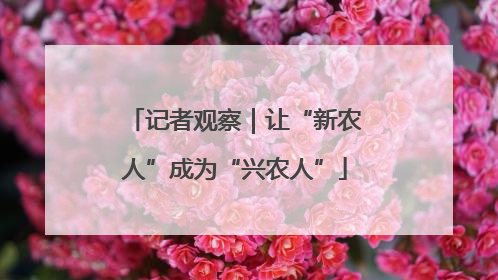 记者观察｜让“新农人”成为“兴农人”