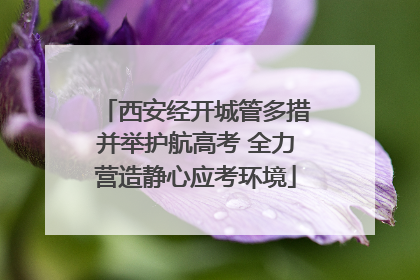 西安经开城管多措并举护航高考 全力营造静心应考环境