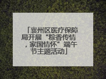 襄州区医疗保障局开展“粽香传情，家国情怀”端午节主题活动