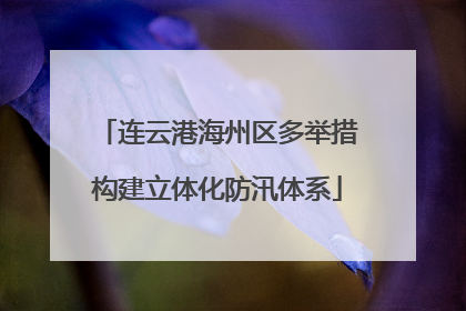 连云港海州区多举措构建立体化防汛体系
