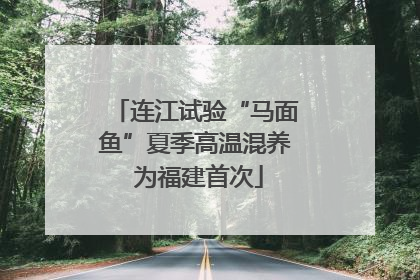 连江试验“马面鱼”夏季高温混养 为福建首次