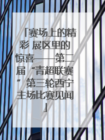 赛场上的精彩 展区里的惊喜——第二届“青超联赛”第三轮西宁主场比赛见闻
