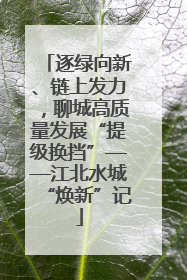 逐绿向新、链上发力，聊城高质量发展“提级换挡”——江北水城“焕新”记