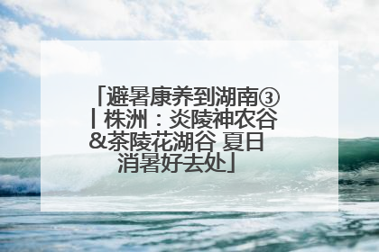 避暑康养到湖南③丨株洲：炎陵神农谷&茶陵花湖谷 夏日消暑好去处