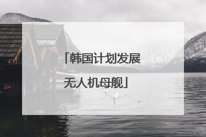 韩国计划发展无人机母舰