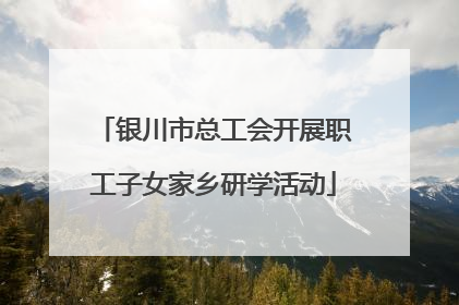 银川市总工会开展职工子女家乡研学活动