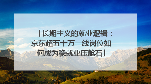 长期主义的就业逻辑：京东超五十万一线岗位如何成为稳就业压舱石