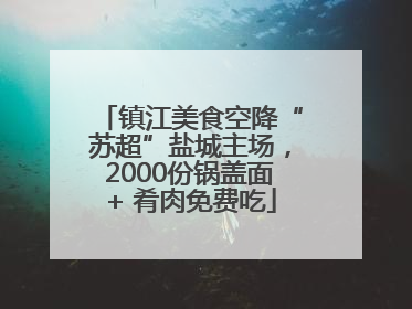 镇江美食空降“苏超”盐城主场，2000份锅盖面+ 肴肉免费吃