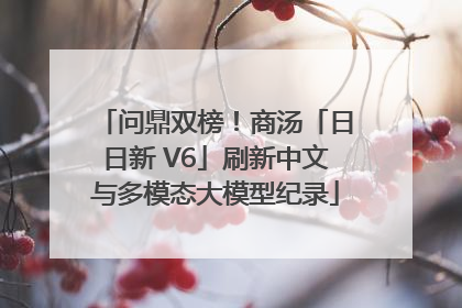 问鼎双榜！商汤「日日新 V6」刷新中文与多模态大模型纪录