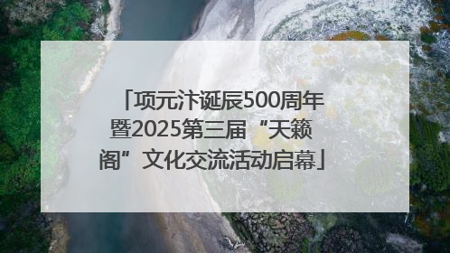 项元汴诞辰500周年暨2025第三届“天籁阁”文化交流活动启幕