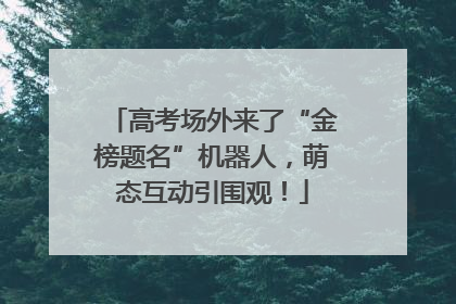 高考场外来了“金榜题名”机器人，萌态互动引围观！