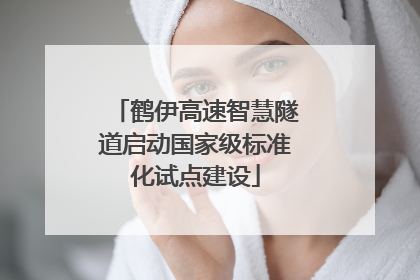 鹤伊高速智慧隧道启动国家级标准化试点建设