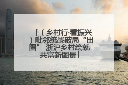 （乡村行·看振兴）毗邻统战破局“出圈” 浙沪乡村绘就共富新图景