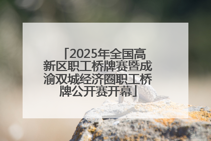 2025年全国高新区职工桥牌赛暨成渝双城经济圈职工桥牌公开赛开幕