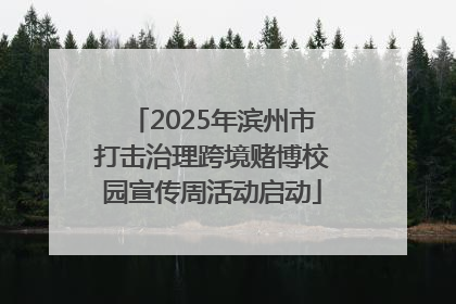 2025年滨州市打击治理跨境赌博校园宣传周活动启动