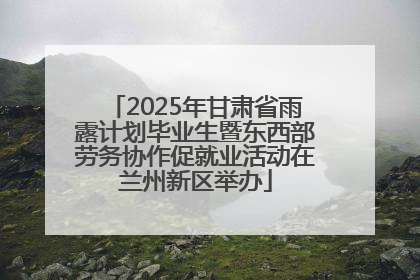 2025年甘肃省雨露计划毕业生暨东西部劳务协作促就业活动在兰州新区举办