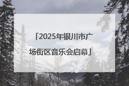 2025年银川市广场街区音乐会启幕