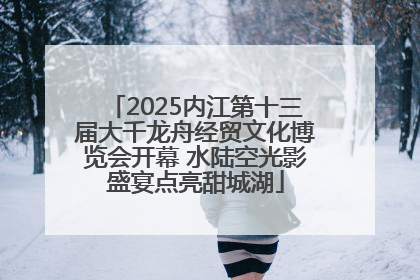 2025内江第十三届大千龙舟经贸文化博览会开幕 水陆空光影盛宴点亮甜城湖