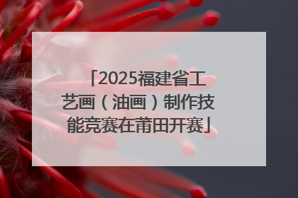 2025福建省工艺画（油画）制作技能竞赛在莆田开赛