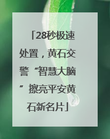 28秒极速处置，黄石交警“智慧大脑”擦亮平安黄石新名片