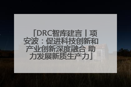 DRC智库建言丨项安波：促进科技创新和产业创新深度融合 助力发展新质生产力